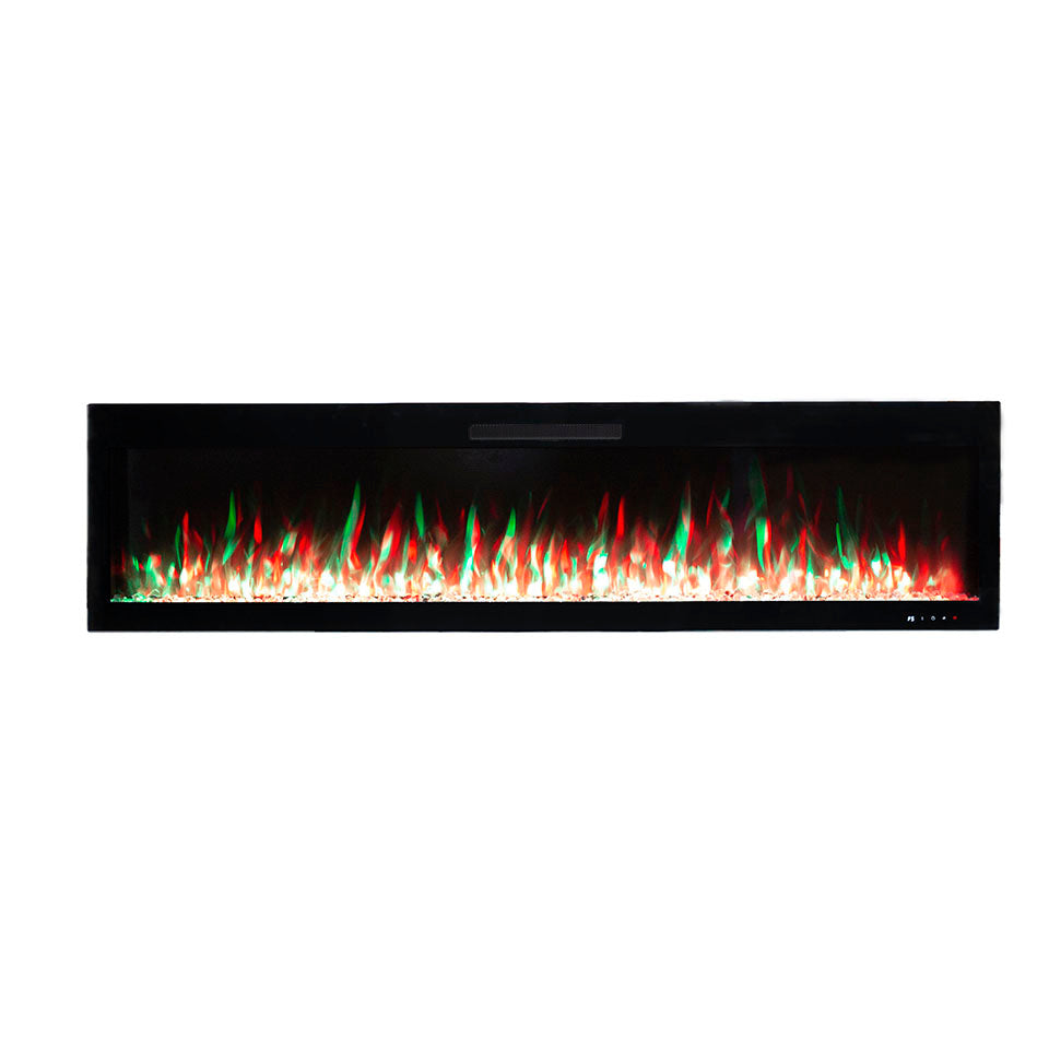 2026 TruFlame™ 72inch Wide Black Wall Mounted Electric Fire