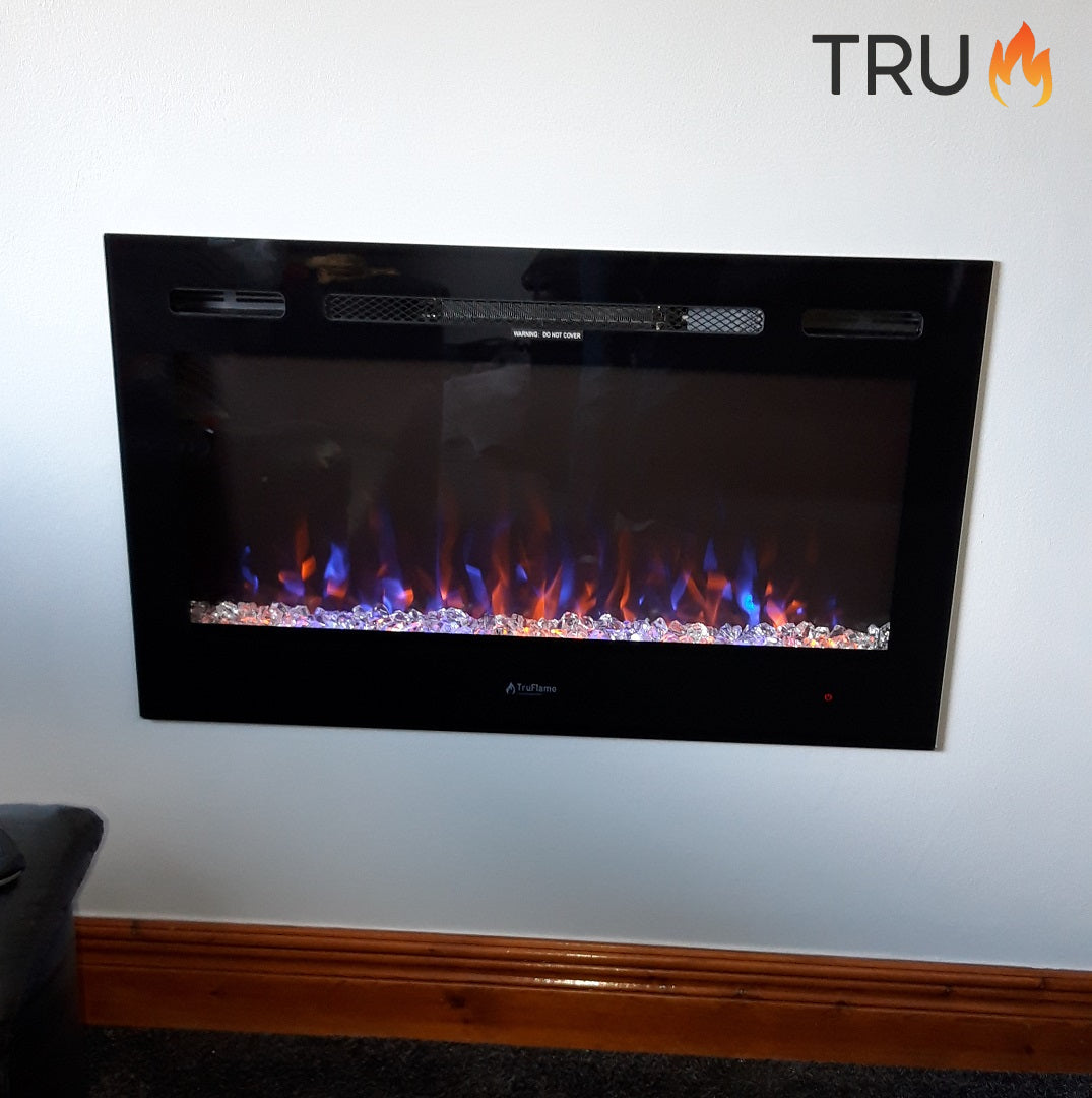 2025 TruFlame™ 36inch Black Wall Mounted Electric Fire