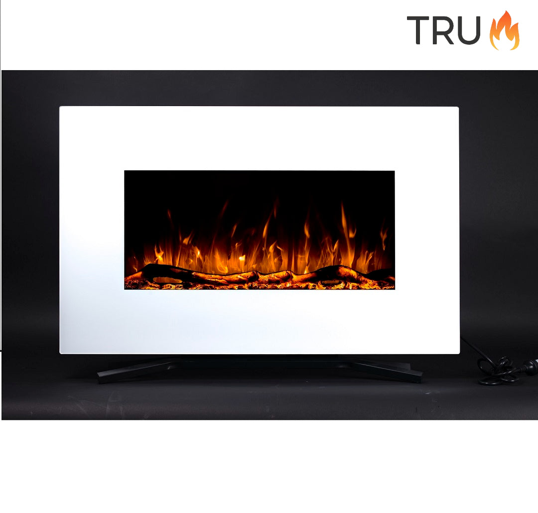 2025 TruFlame™ 36inch Wide White Wall Mounted Electric Fire