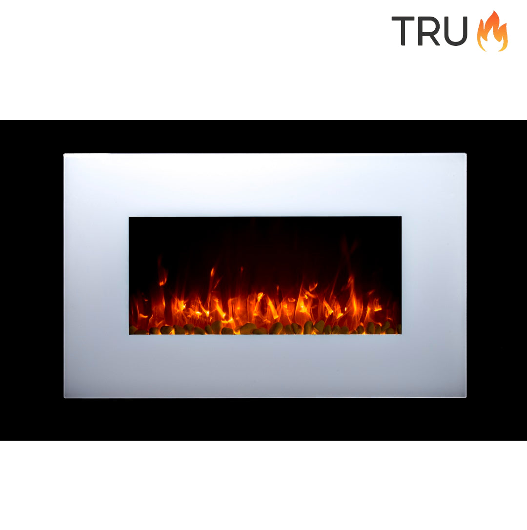 2025 TruFlame™ 36inch Wide White Wall Mounted Electric Fire
