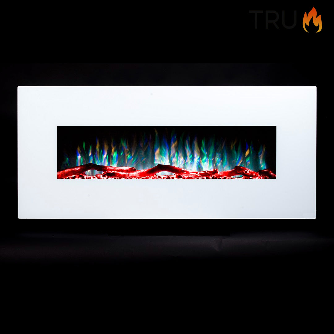 2025 TruFlame™ 50inch Wide White Wall Mounted Electric Fire