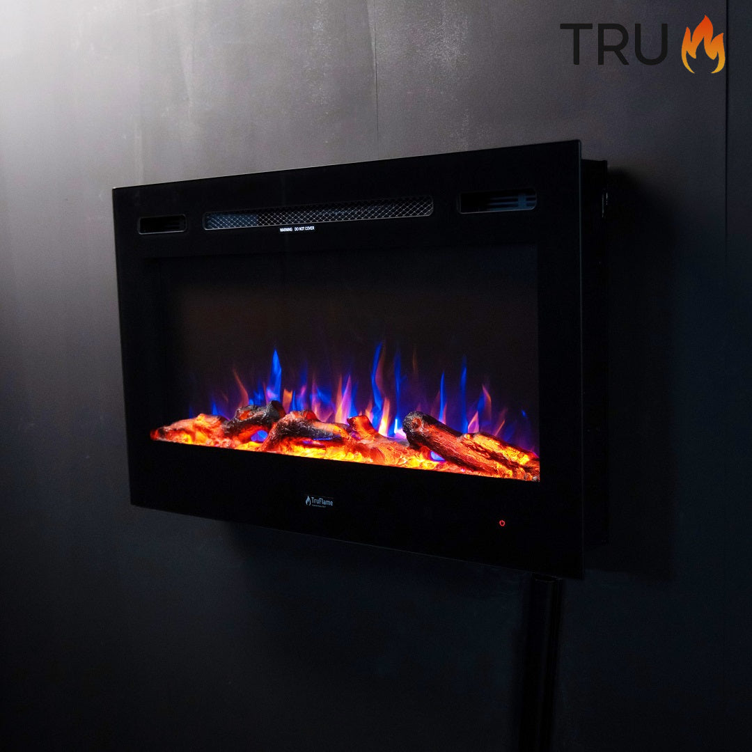 2025 TruFlame™ 36inch Black Wall Mounted Electric Fire