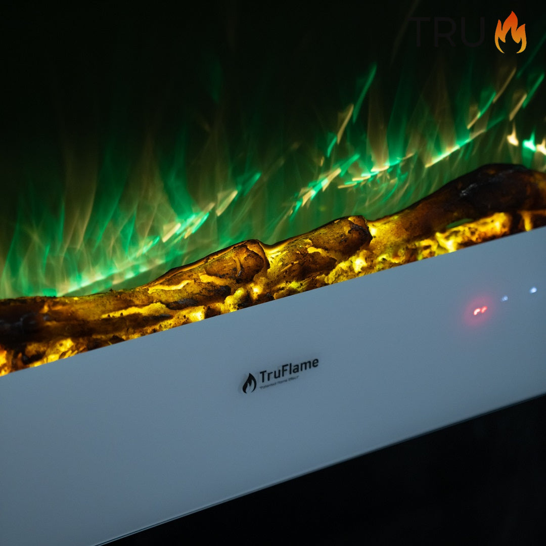 2025 TruFlame™ 36inch Wide White Wall Mounted Electric Fire