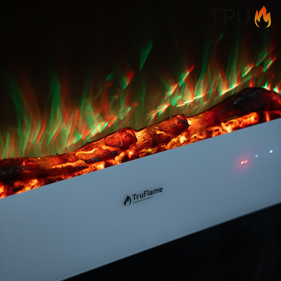 2025 TruFlame™ 36inch Wide White Wall Mounted Electric Fire