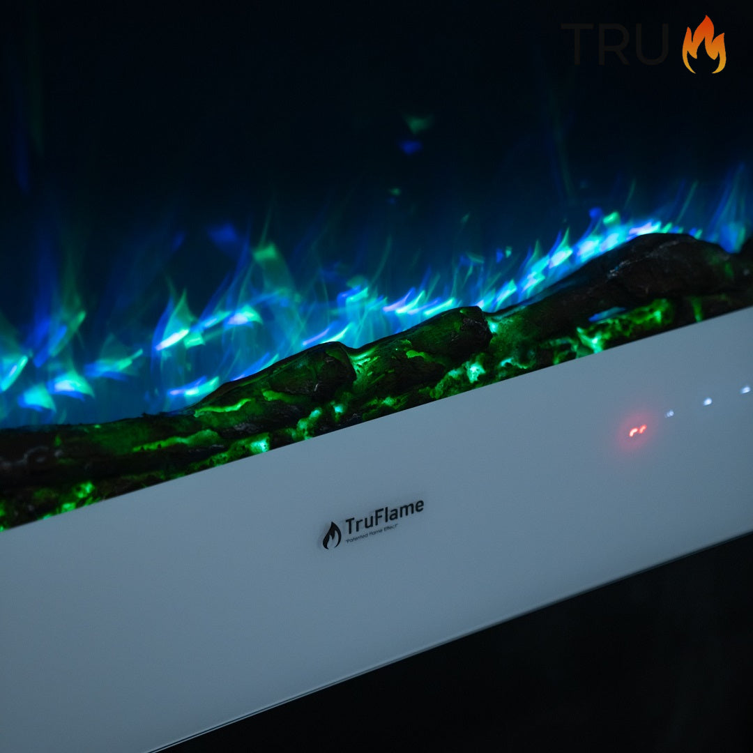 2025 TruFlame™ 36inch Wide White Wall Mounted Electric Fire