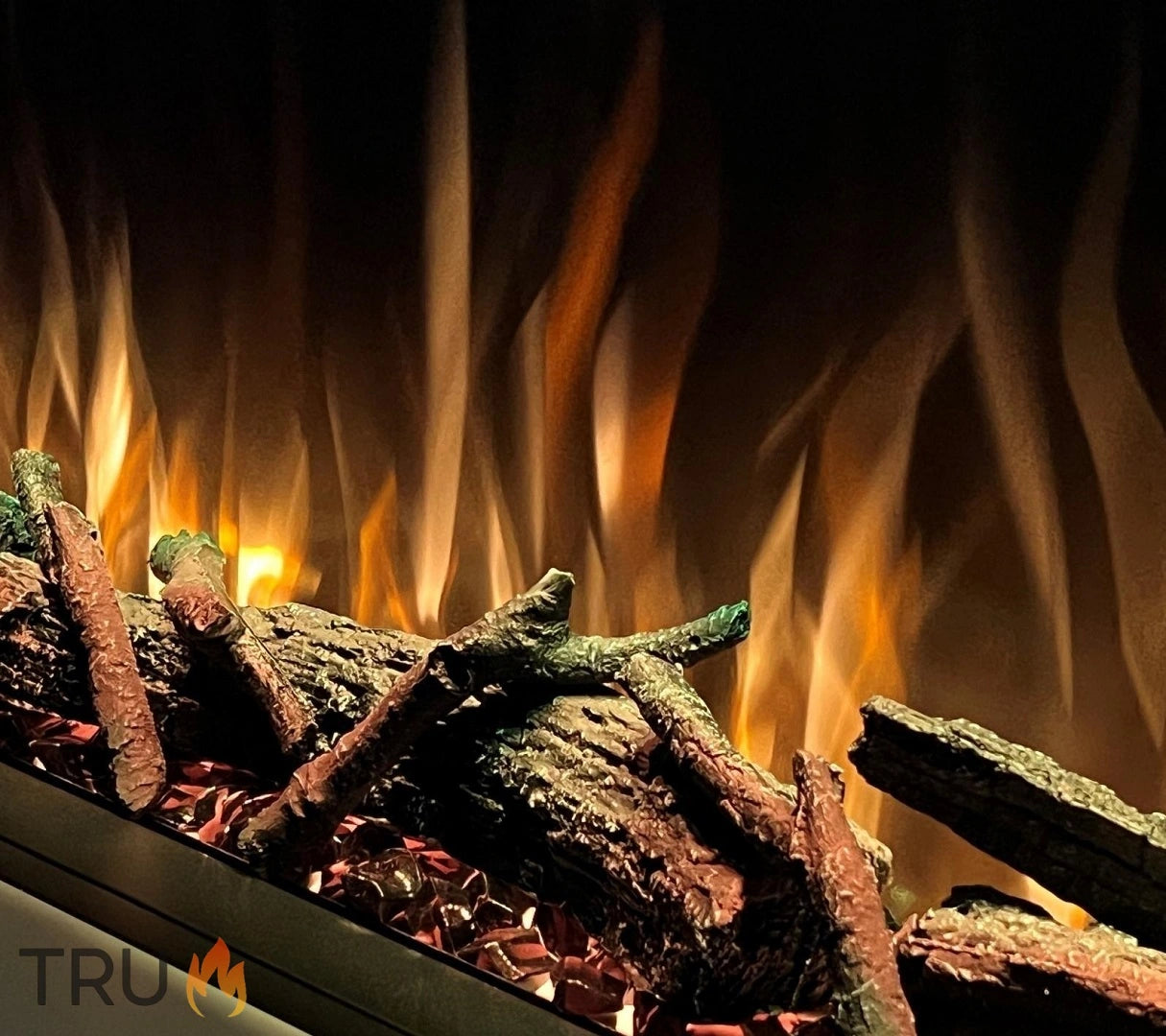 2025 TruFlame™ 80inch Wide 3 sided Media Wall Electric Fire