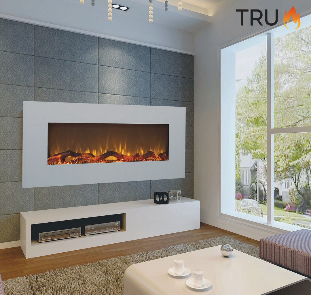 2025 TRUFLAME™ 36 INCH WIDE LED FLAMES BLACK GLASS WALL MOUNTED ELECTR 2025 TRUFLAME™ 36 INCH WIDE LED FLAMES BLACK GLASS WALL MOUNTED ELECTR