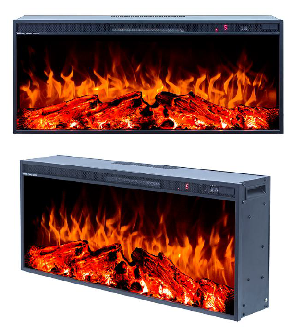 2025 TruFlame™ 35inch White Wall Mounted Electric Fire Suite with 3 colour Flames
