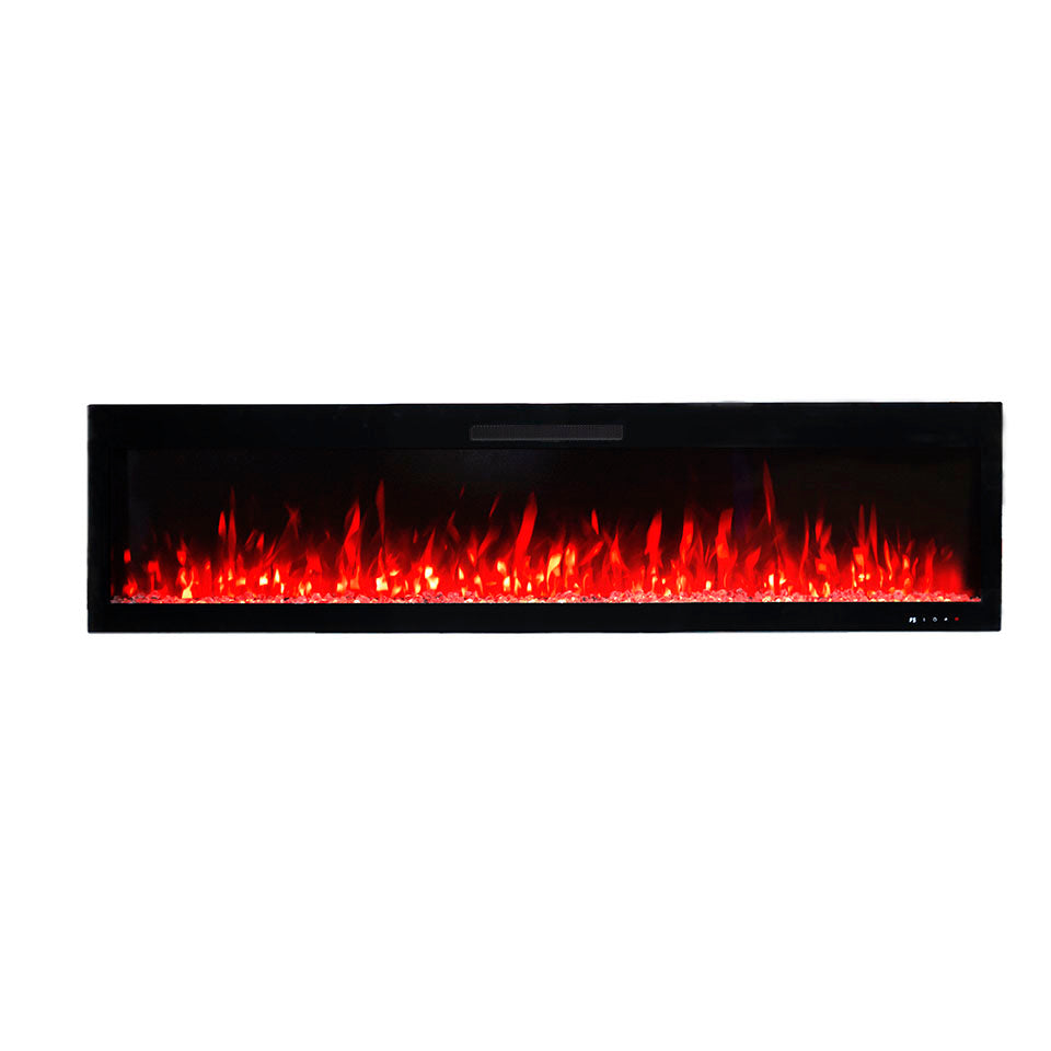 2026 TruFlame™ 72inch Wide Black Wall Mounted Electric Fire