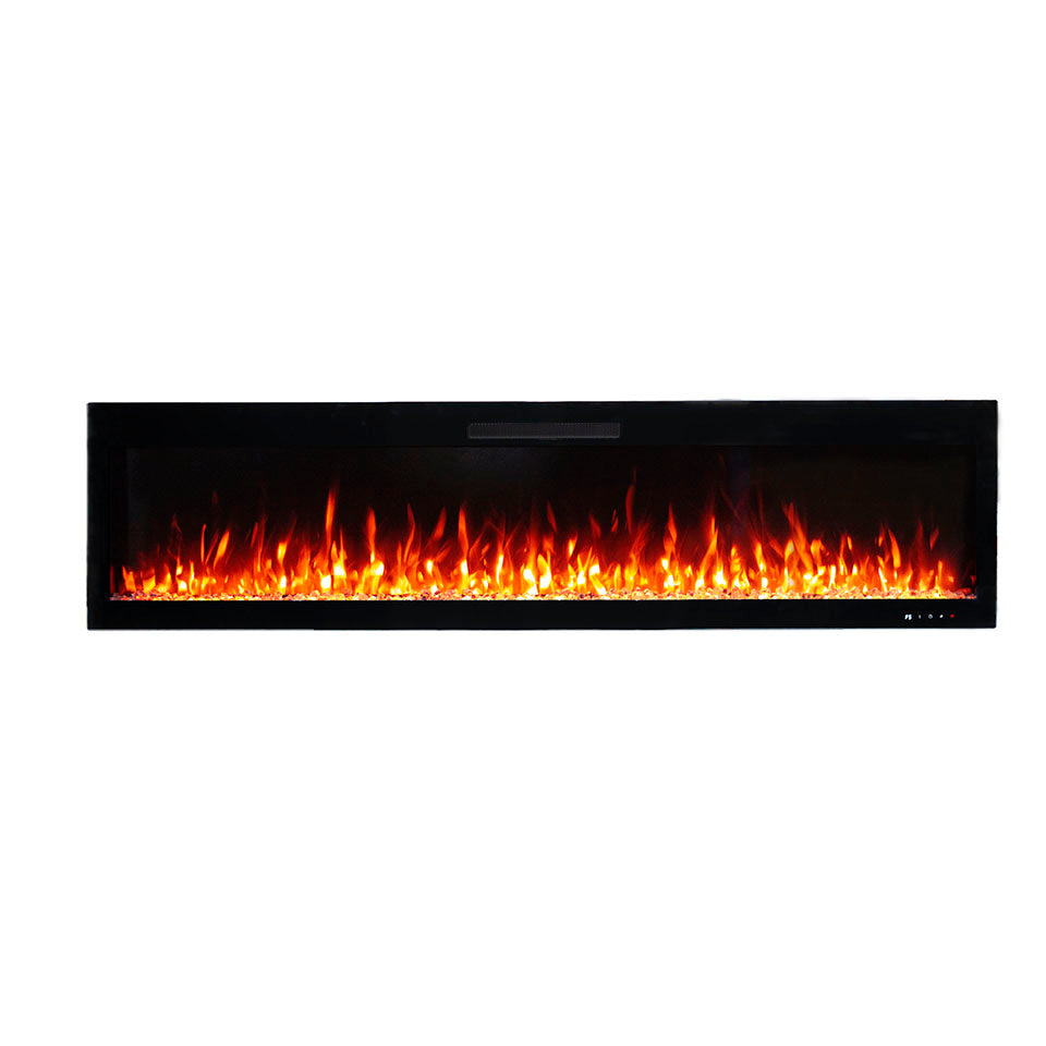 2026 TruFlame™ 72inch Wide Black Wall Mounted Electric Fire