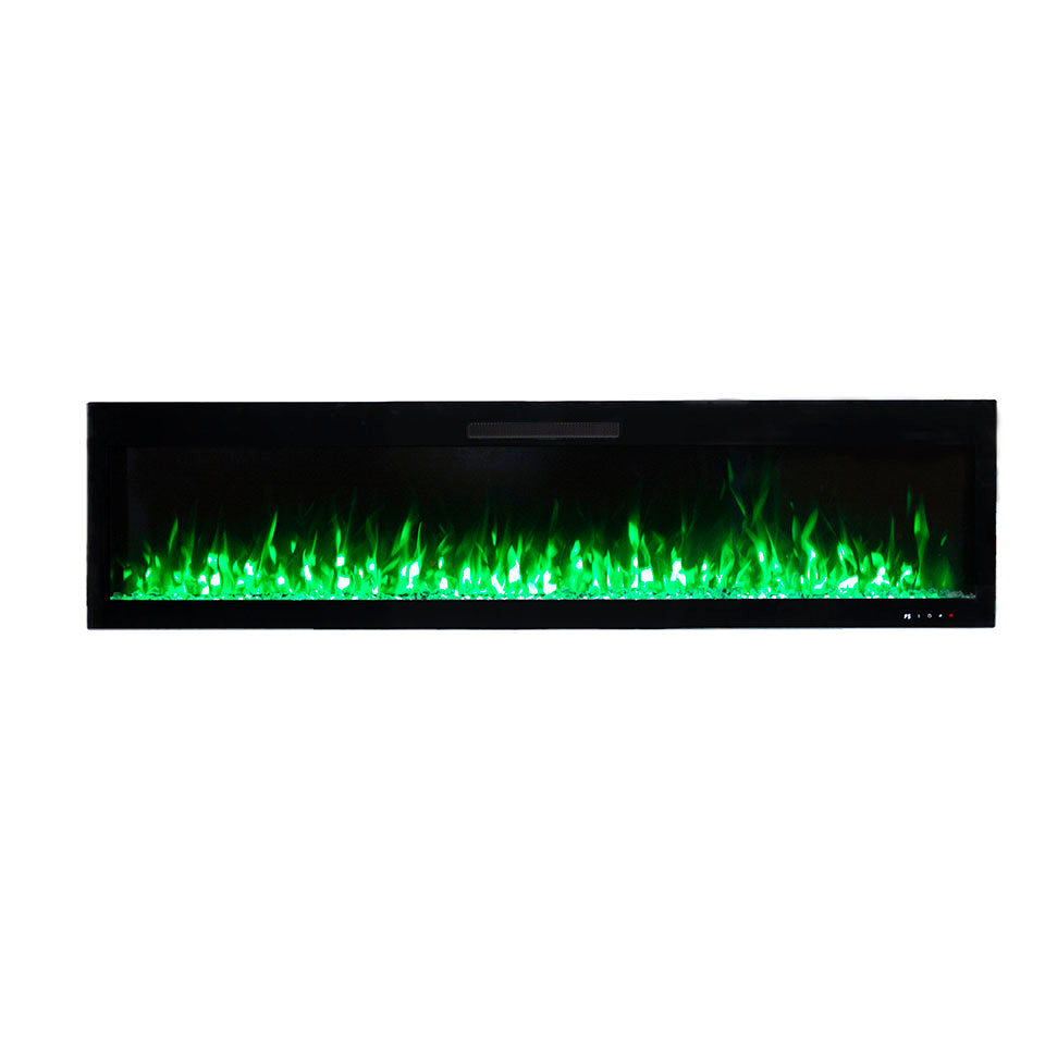 2026 TruFlame™ 72inch Wide Black Wall Mounted Electric Fire