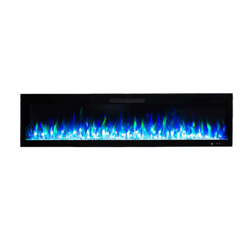 2026 TruFlame™ 72inch Wide Black Wall Mounted Electric Fire