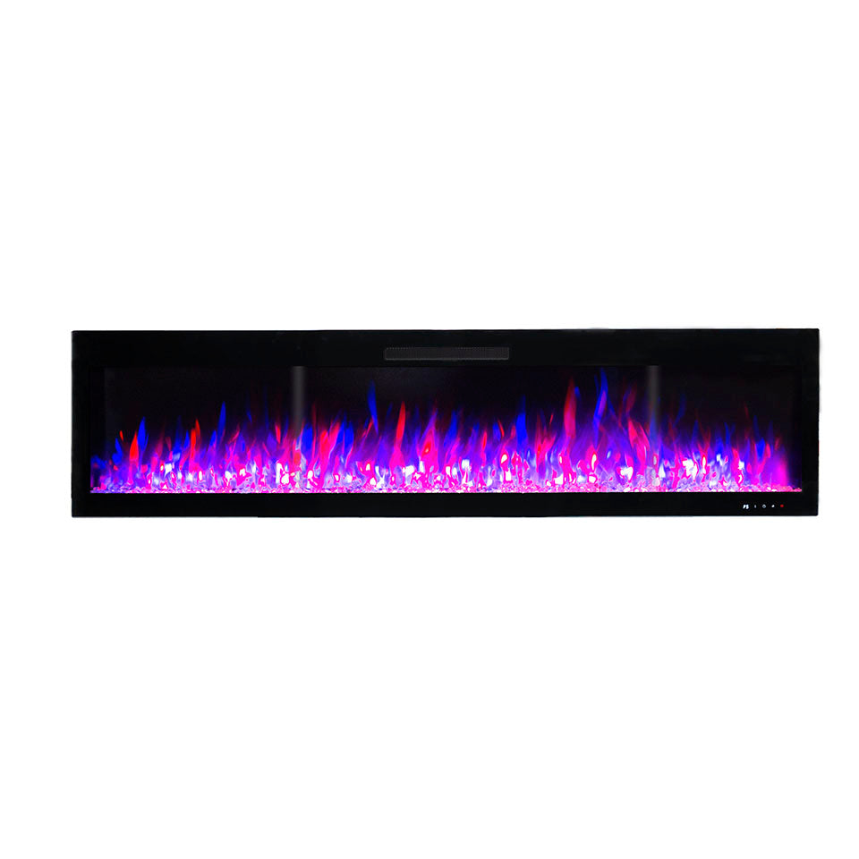 2026 TruFlame™ 72inch Wide Black Wall Mounted Electric Fire