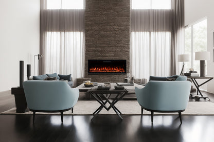 2025 TruFlame™ 50inch Wide Black Wall Mounted Electric Fire