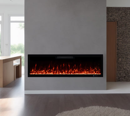 2025 TruFlame™ 50inch Wide Black Wall Mounted Electric Fire