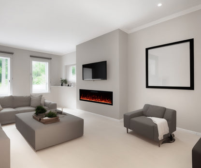 2026 TruFlame™ 42inch Wide Black Wall Mounted Electric Fire