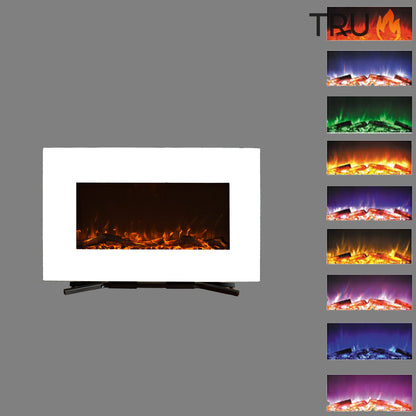 2025 TruFlame™ 36inch Wide White Wall Mounted Electric Fire