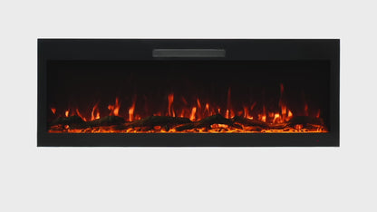 2025 TruFlame™ 50inch Wide Black Wall Mounted Electric Fire